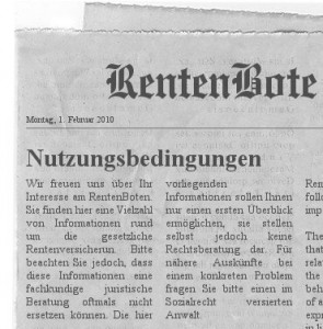 RenteBote - Nutzungsbedingungen